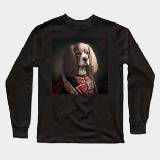 A Dog King of England Style Monarchy Long Sleeve T-Shirt